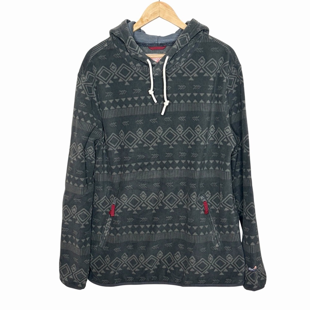 Chubbies Beach Club Fleece Pullover Hoodie Mens Size L Aztec Southwestern Print
